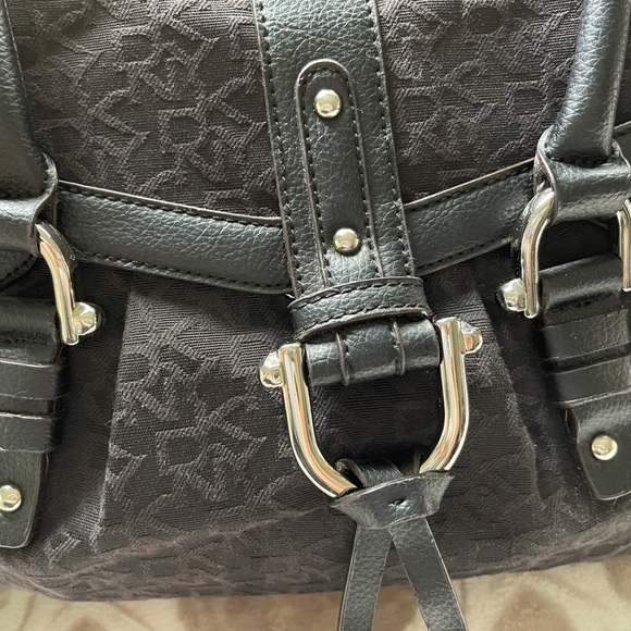 Donna Karan DKNY Monogram Canvas Leather Satchel - Picture 6 of 13